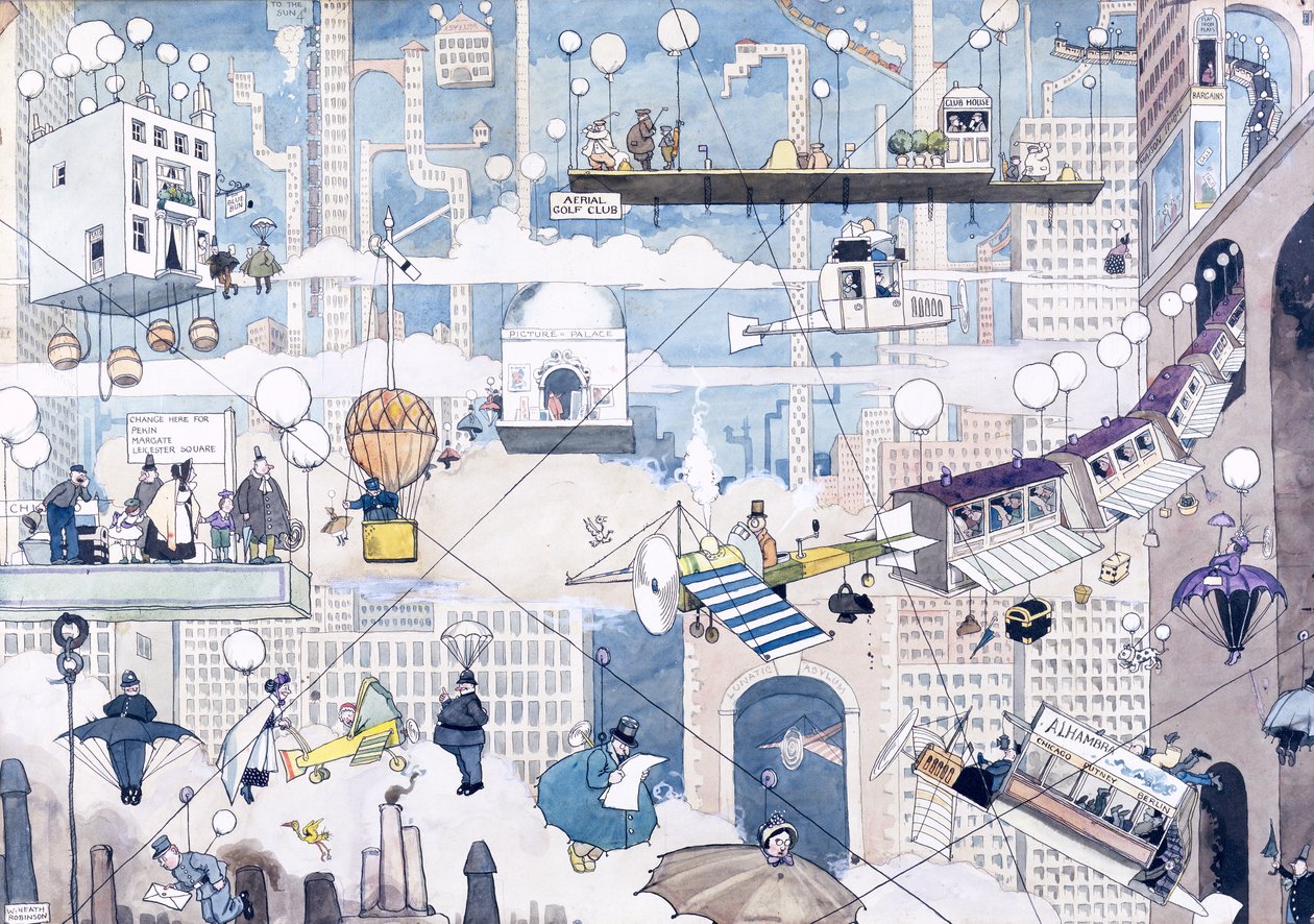 Vita aerea da William Heath Robinson
