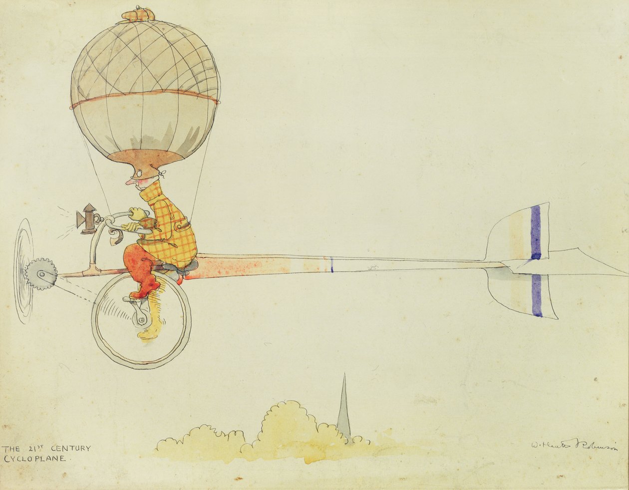 Il cicloplano del XXI secolo da William Heath Robinson