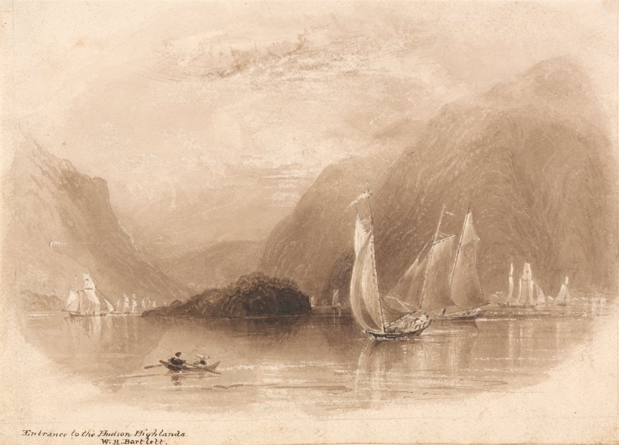 Ingresso agli altopiani di Hudson da William Henry Bartlett