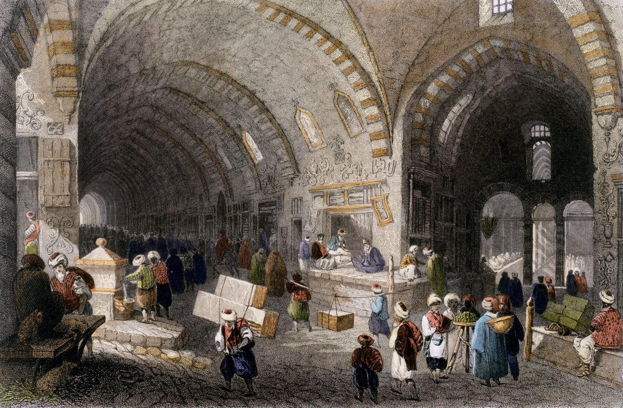 Grande viale nel Tchartchi, 1850 da William Henry Bartlett