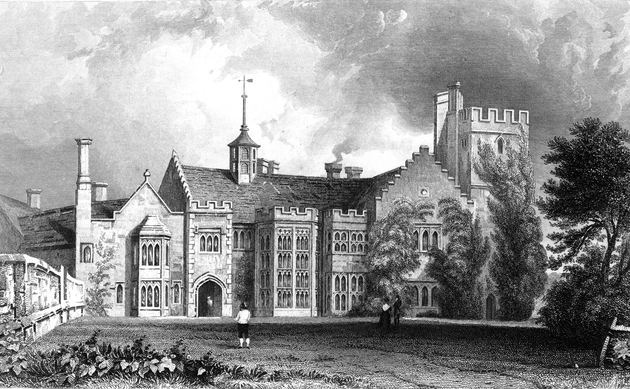 Horeham Hall, vicino a Thaxted, Essex, inciso da John Carr Armytage, 1831 da William Henry Bartlett