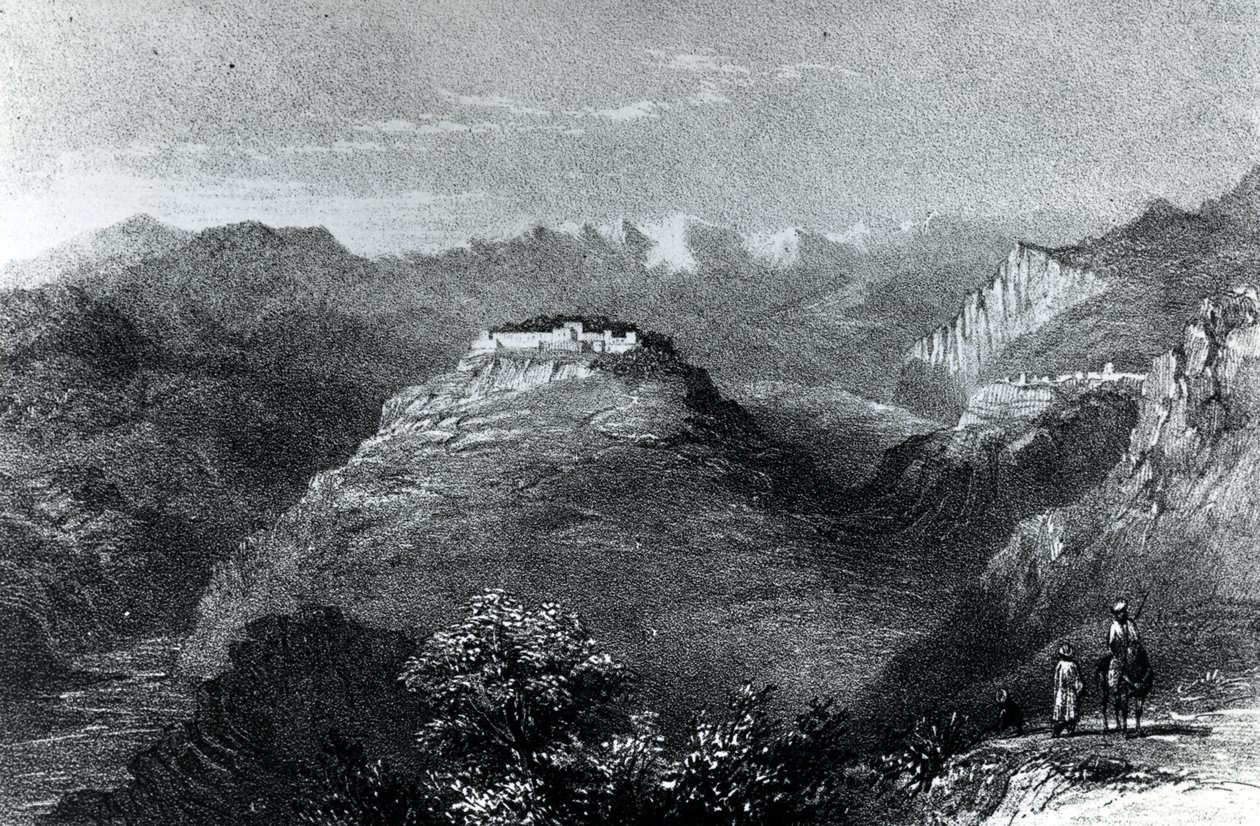Residenza di Lady Hester Stanhope a Joon, sul Monte Libano, 1845 da William Henry Bartlett
