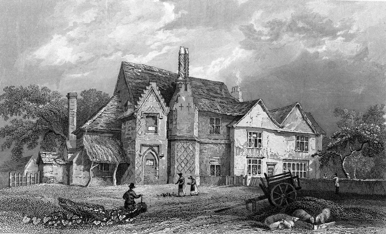 Little Warley Hall, Essex, inciso da Henry Adlard, 1833 (incisione) da William Henry Bartlett