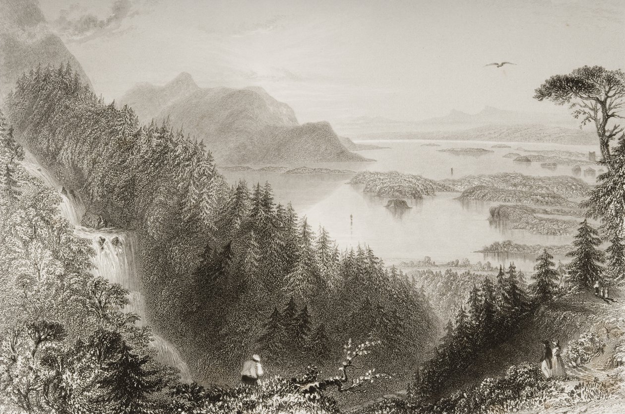 Laghi Inferiore e Turk, Contea di Killarney, Irlanda, da 