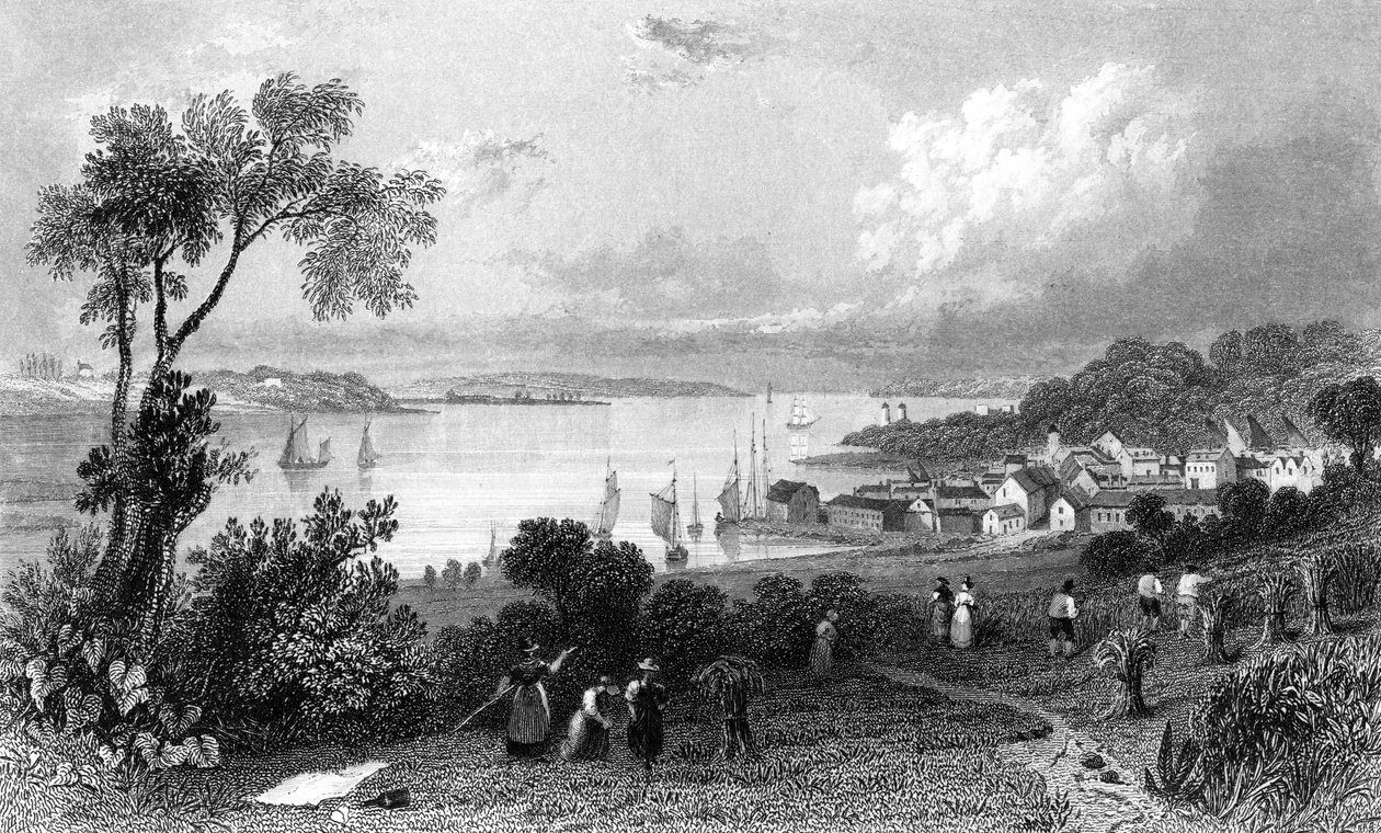 Manningtree, Essex, inciso da Charles Mottram, 1832 da William Henry Bartlett