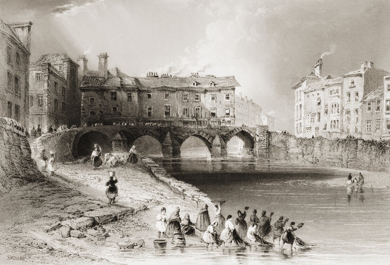 Vecchio ponte di Baal, Limerick, Irlanda, da 