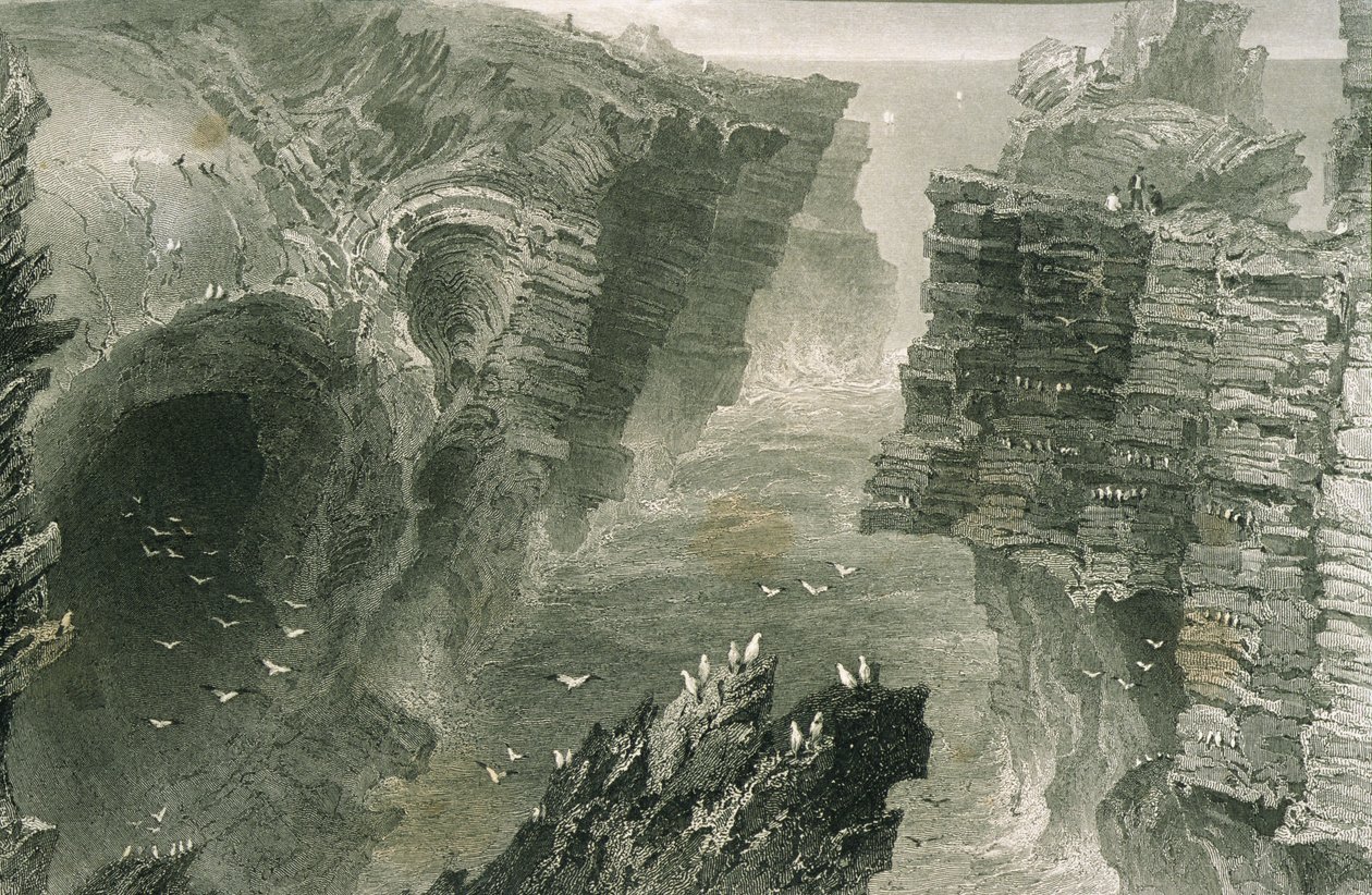 Puffin Hole a Kilkee, contea di Clare, Irlanda, da 