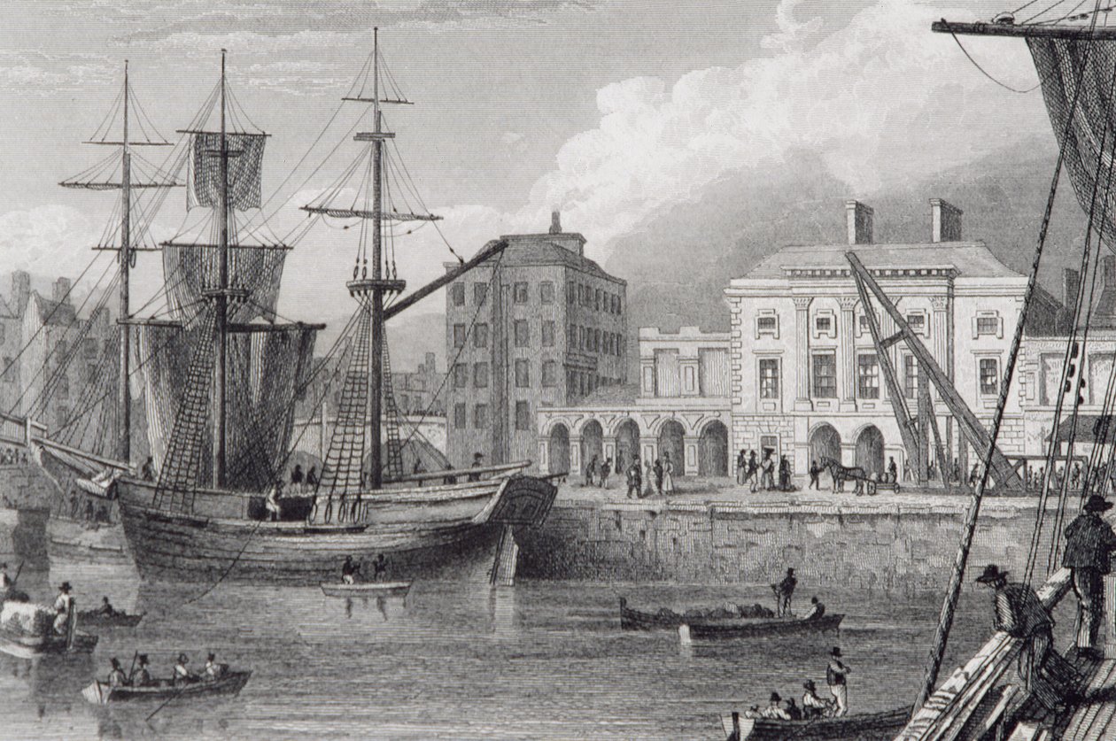 La Dogana, Limerick, Irlanda negli anni 1830, da 