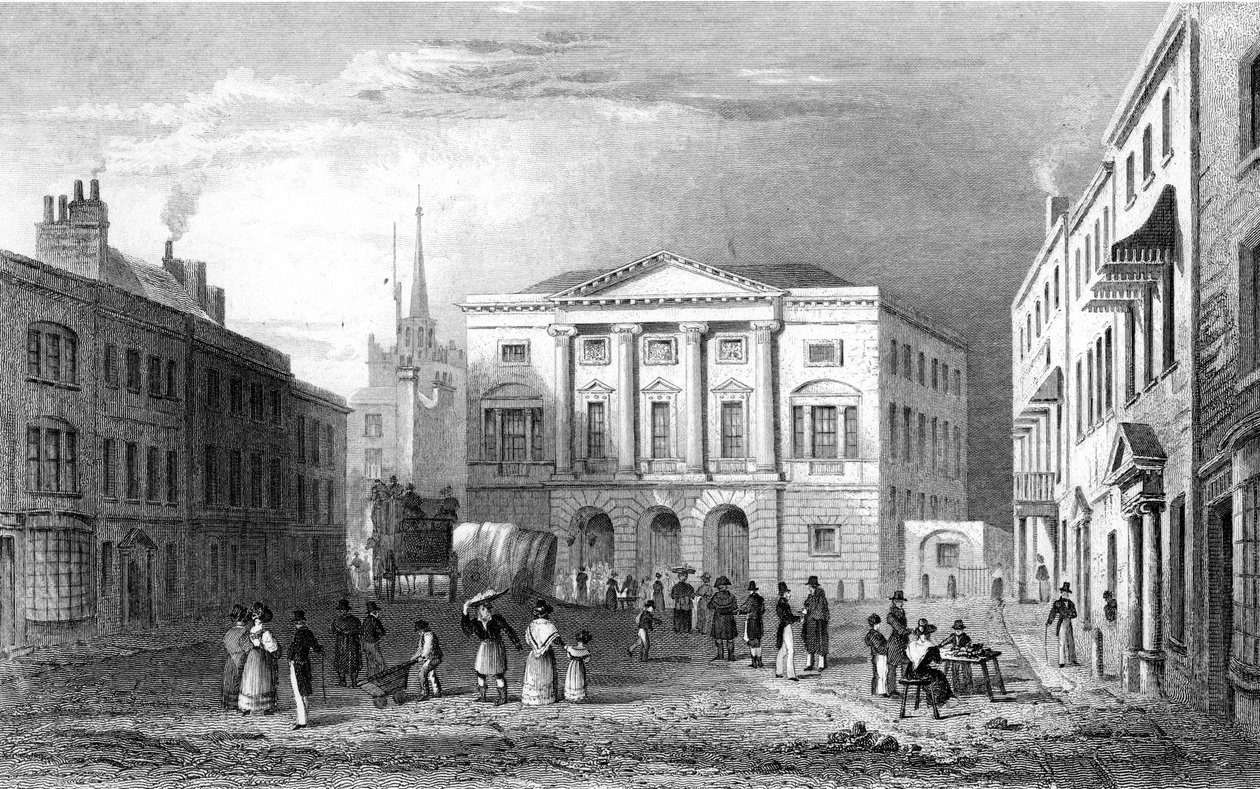 La Shire Hall, Chelmsford, Essex, inciso da Samuel Lacey da William Henry Bartlett