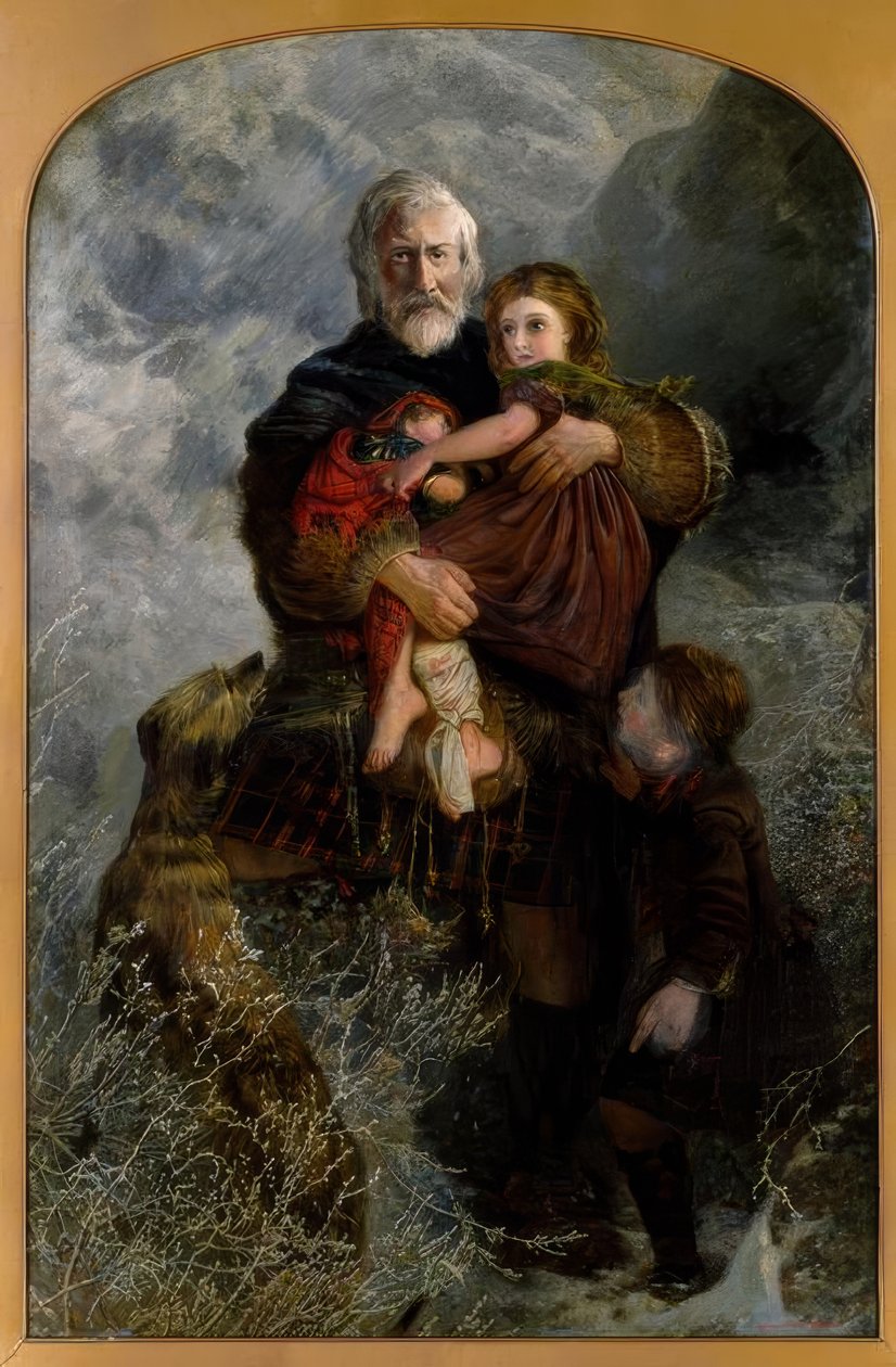 Massacro di Glencoe, rifugiati da William Henry Fisk