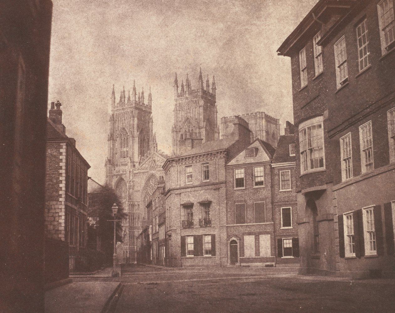 Una scena a York: la cattedrale di York da Lop Lane da William Henry Fox Talbot