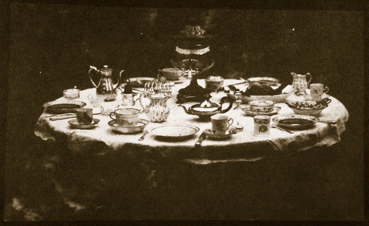 Una tavola elegantemente apparecchiata, c.1841 da William Henry Fox Talbot