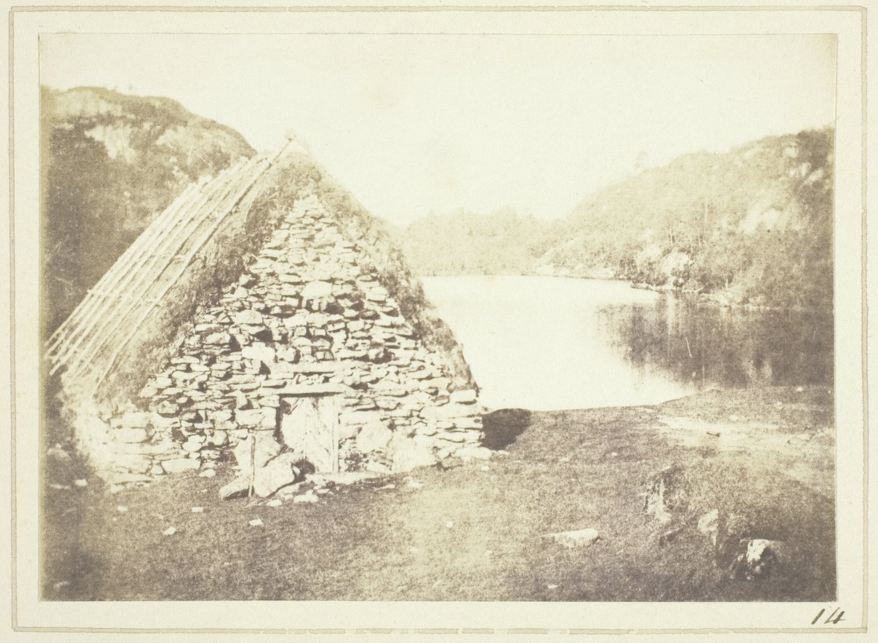 Capanna delle Highlands sulle rive del Loch Katrine da William Henry Fox Talbot