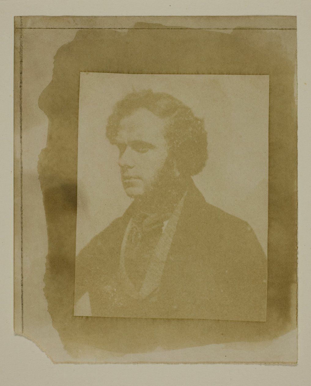 Ritratto di Henneman di profilo da William Henry Fox Talbot