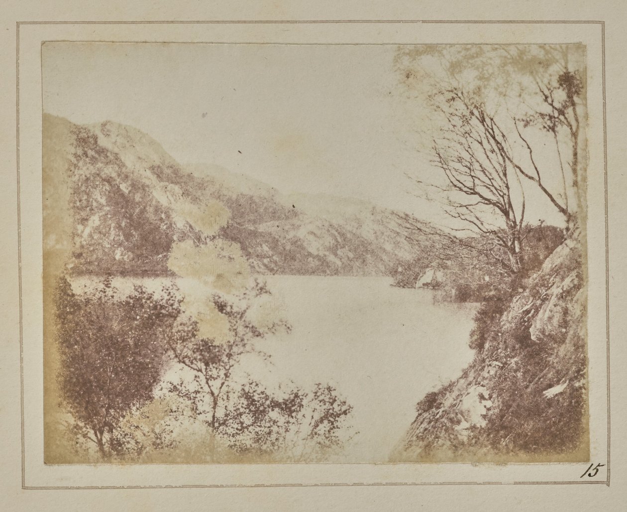 Paesaggio di Loch Katrine da William Henry Fox Talbot