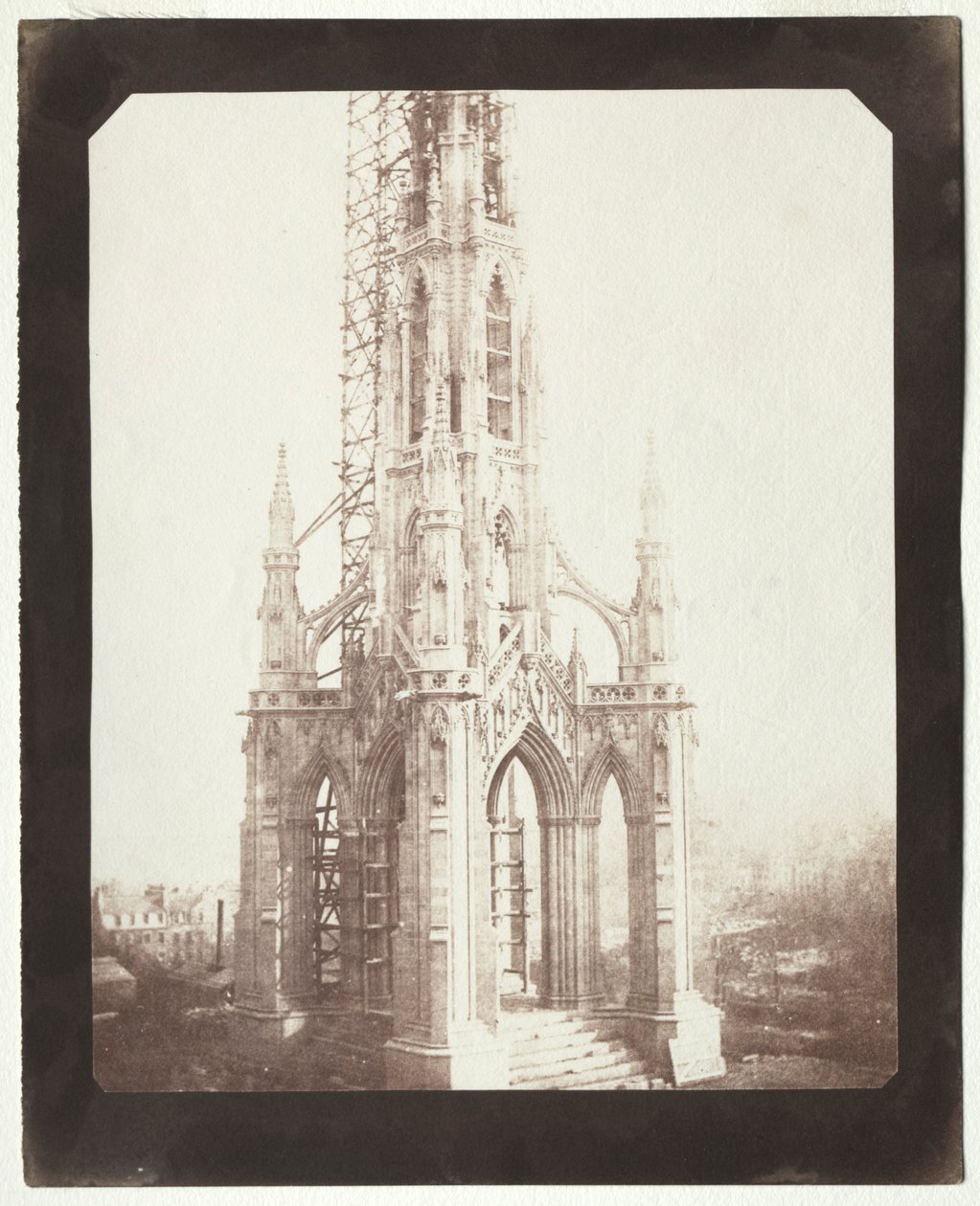 Monumento a Scott in costruzione da William Henry Fox Talbot