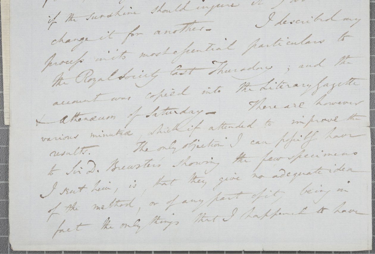Lettera firmata da William Henry Fox Talbot a James David Forbes, 1839 da William Henry Fox Talbot