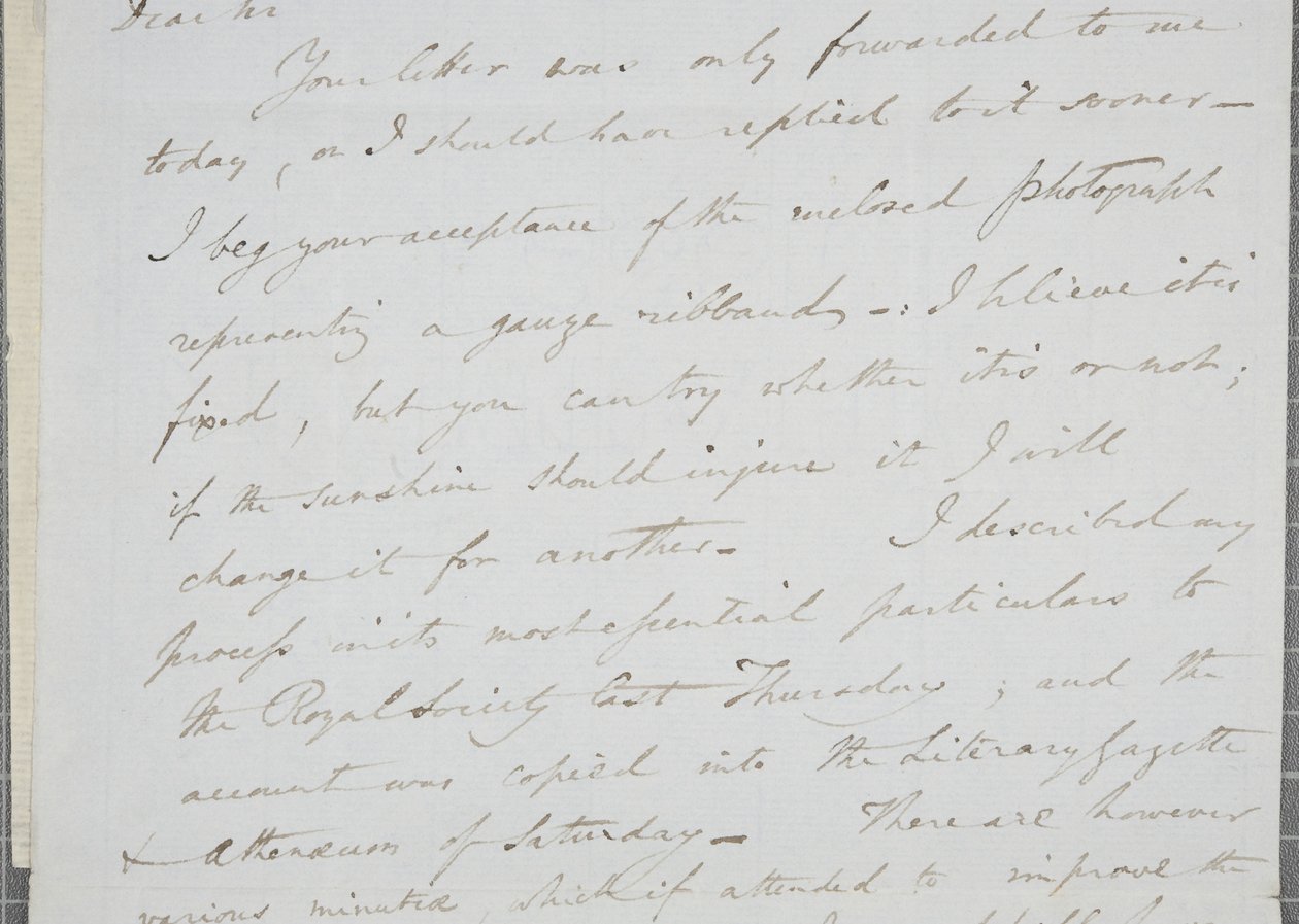 Lettera firmata da William Henry Fox Talbot a James David Forbes, 1839 da William Henry Fox Talbot