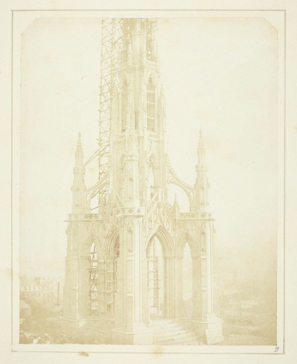 Monumento a Sir Walter Scott, Edimburgo, come appariva nell