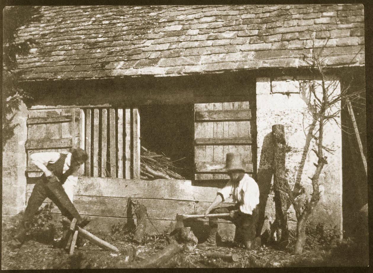 I taglialegna, 1845 da William Henry Fox Talbot