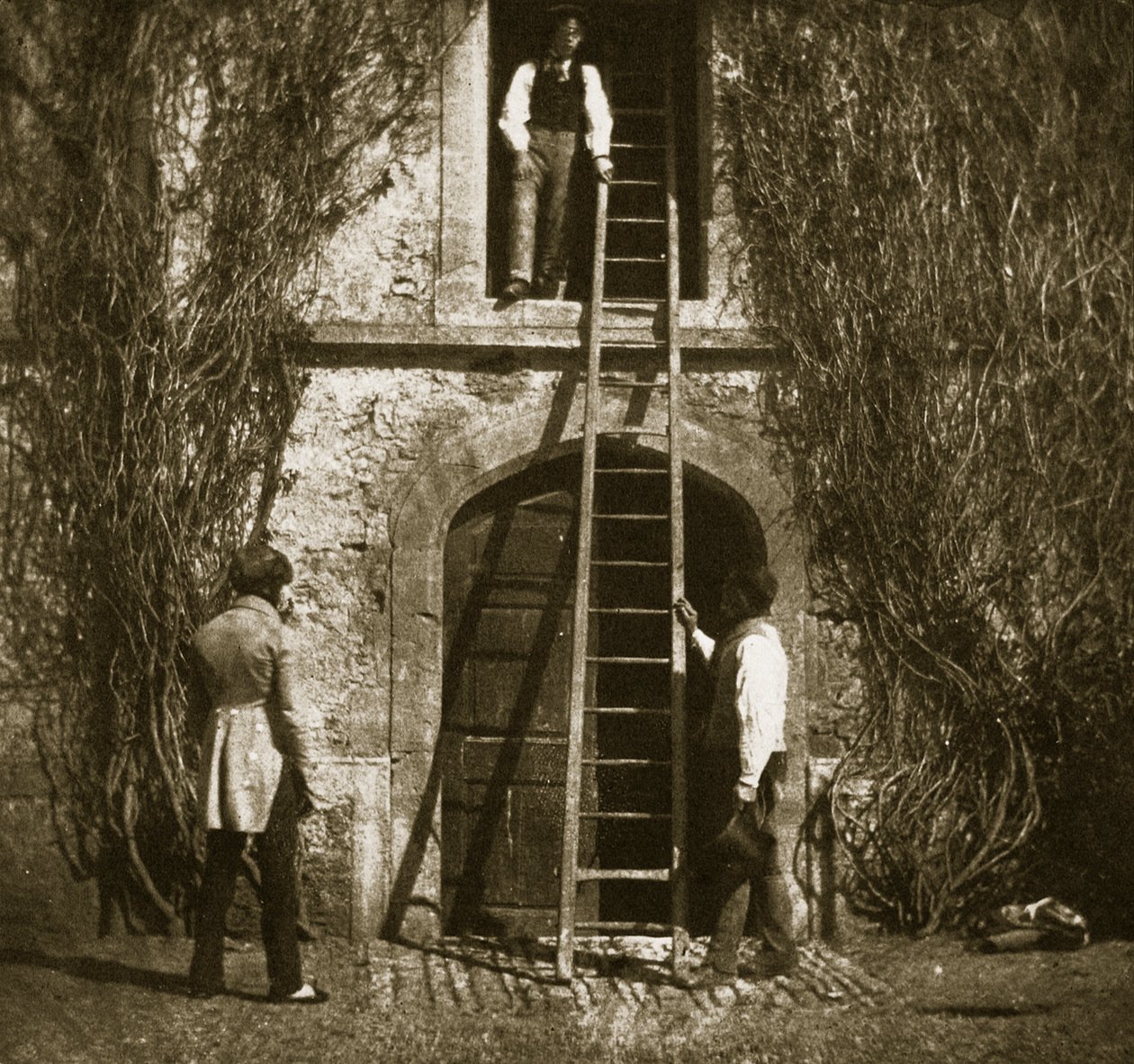 La scala, aprile 1844 da William Henry Fox Talbot