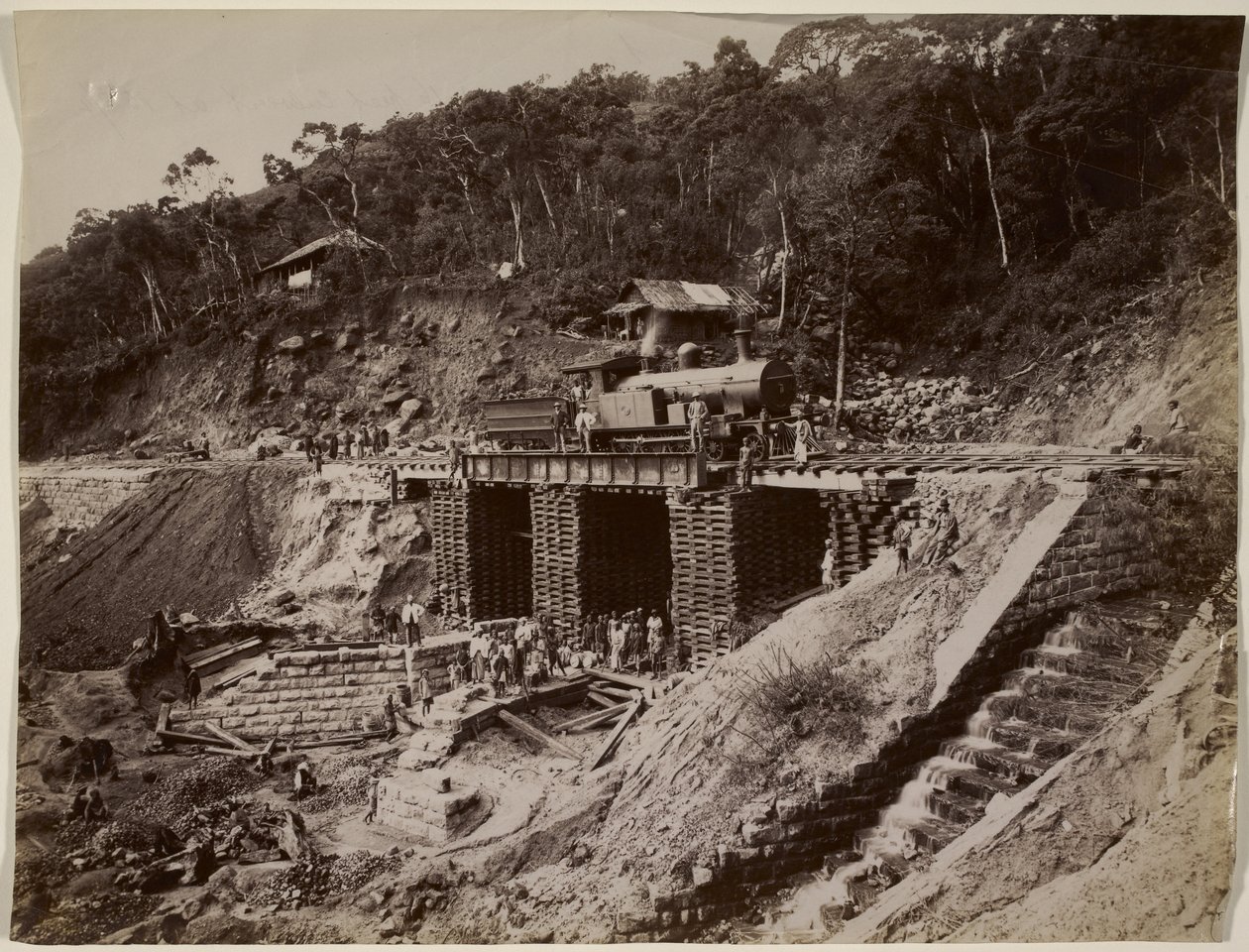 Senza titolo (Costruzione ferroviaria) da William Henry Fox Talbot