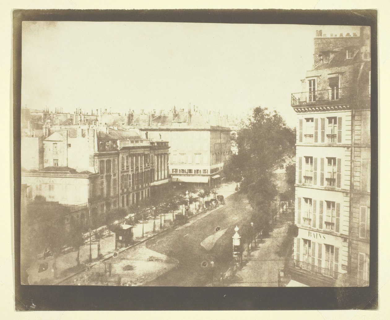 Vista dei Boulevard di Parigi da William Henry Fox Talbot