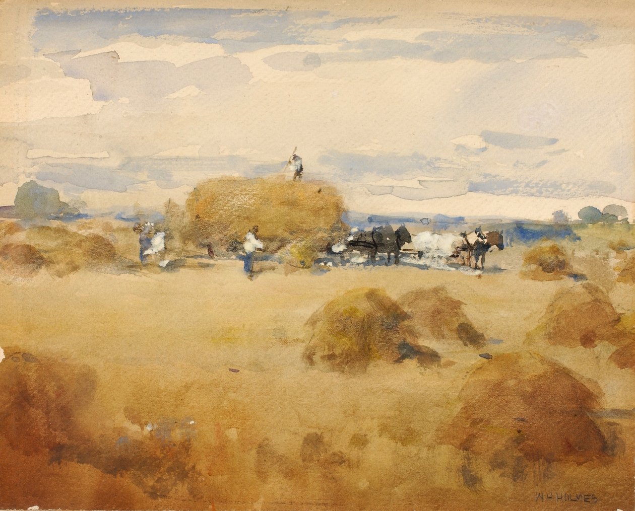 (Scena della fienagione) da William Henry Holmes