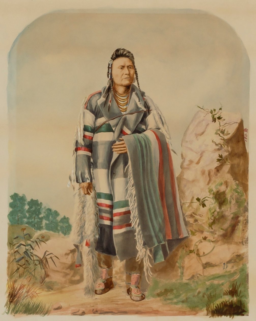 Capo Giuseppe dei Nez Perce, ca. 1880 da William Henry Holmes