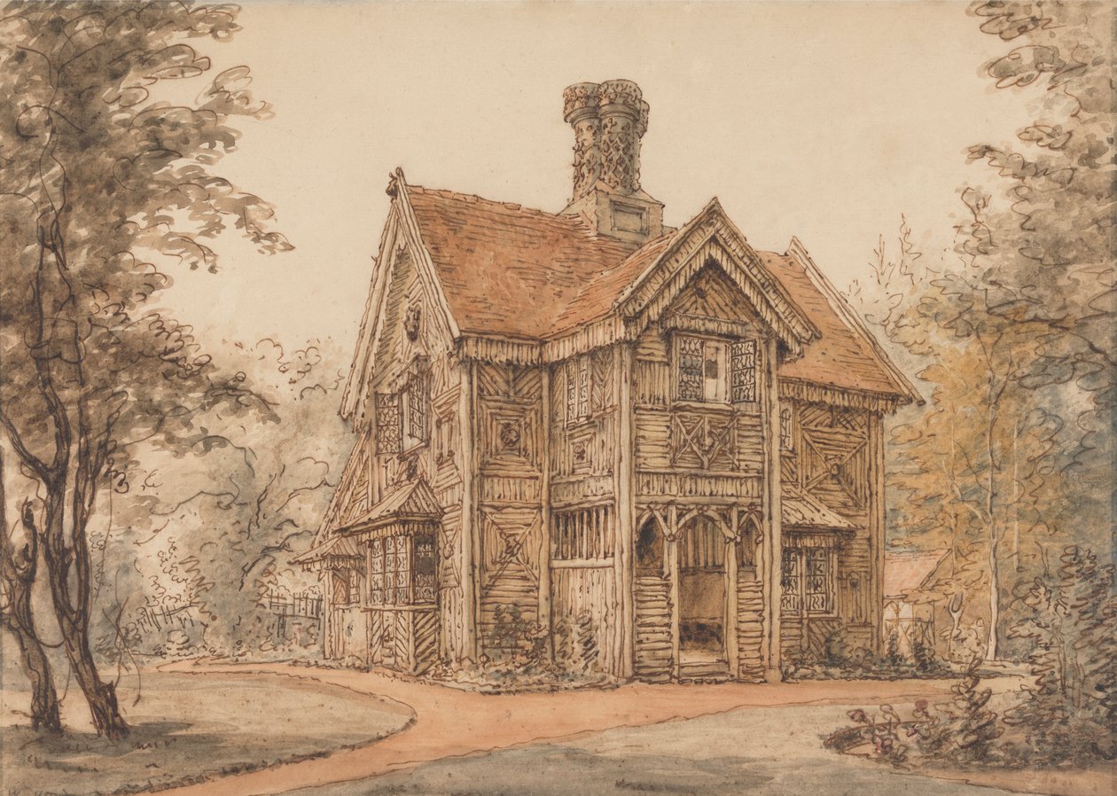Un lodge a Cassiobury da William Henry Hunt
