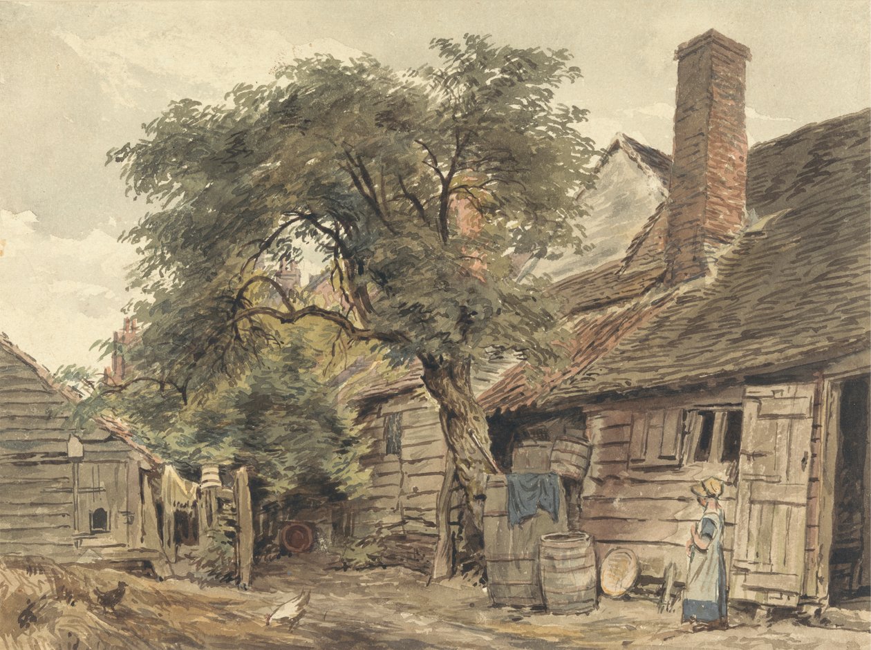 Cortile di un cottage da William Henry Hunt