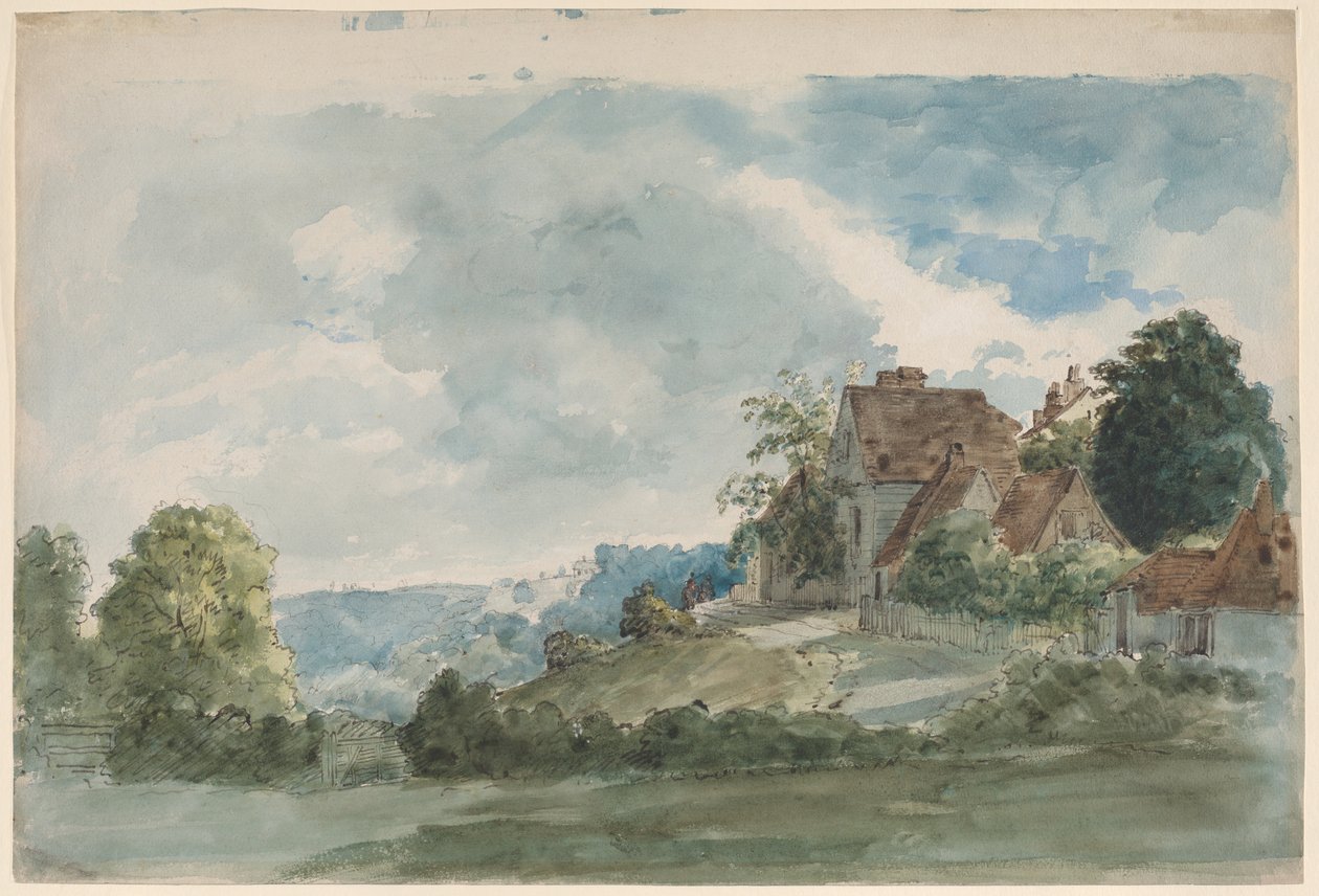 Cottage in un vasto paesaggio da William Henry Hunt