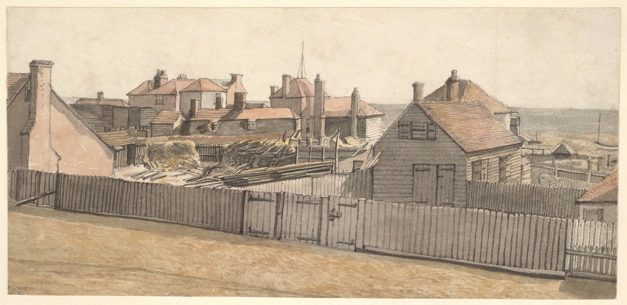 Casette dei pescatori a Hastings da William Henry Hunt