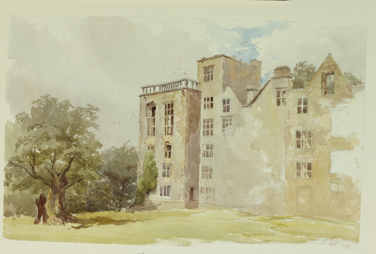 Hardwick Old Hall da William Henry Hunt