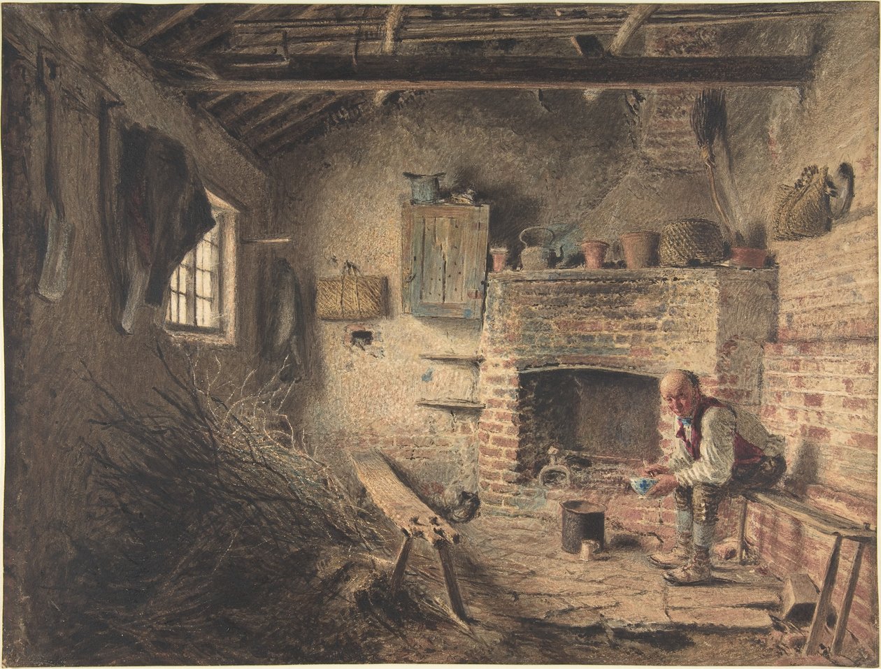 La colazione del boscaiolo (Il pasto del raccoglitore di fascine) da William Henry Hunt
