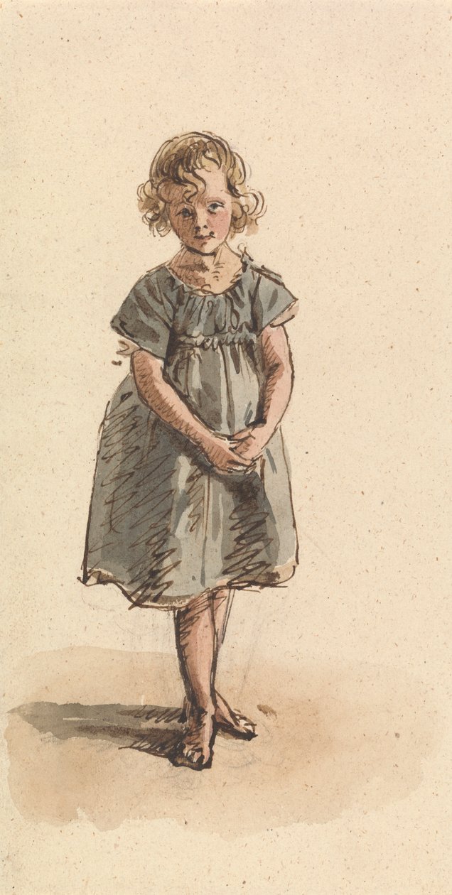 Giovane ragazza a piedi nudi da William Henry Hunt