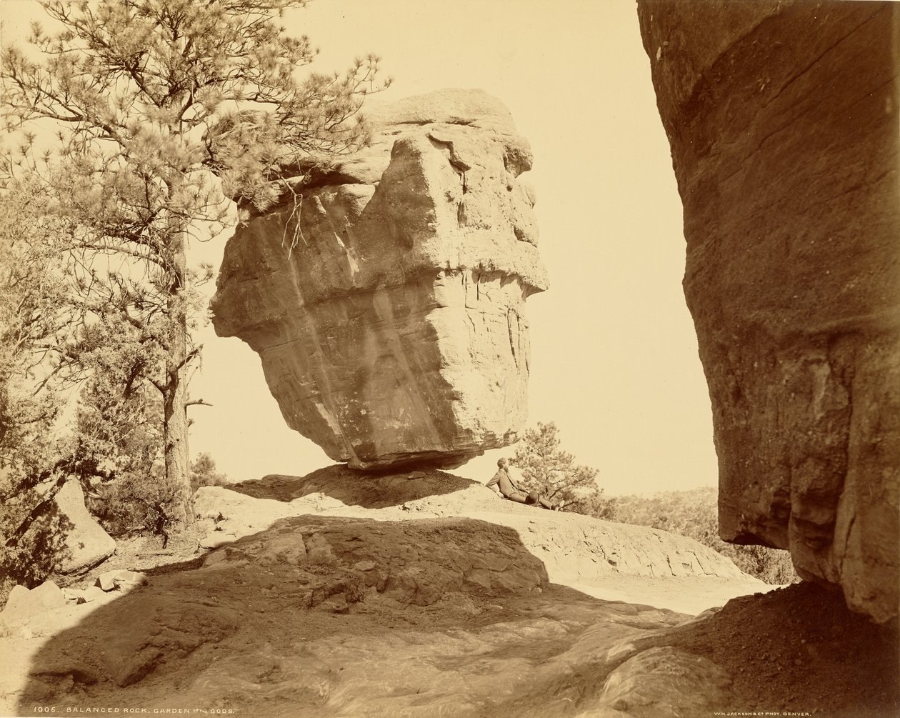 Balanced Rock, Giardino degli Dei da William Henry Jackson