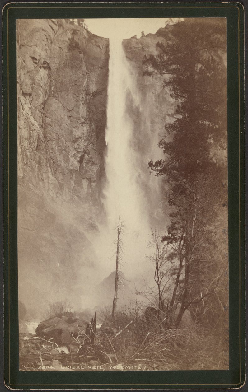 Velo della sposa, Yosemite da William Henry Jackson