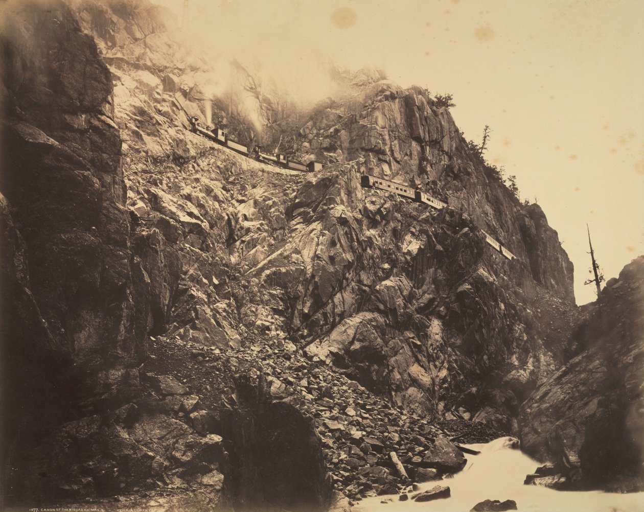 Cañon del Rio las Animas, c. 1882-1886 da William Henry Jackson