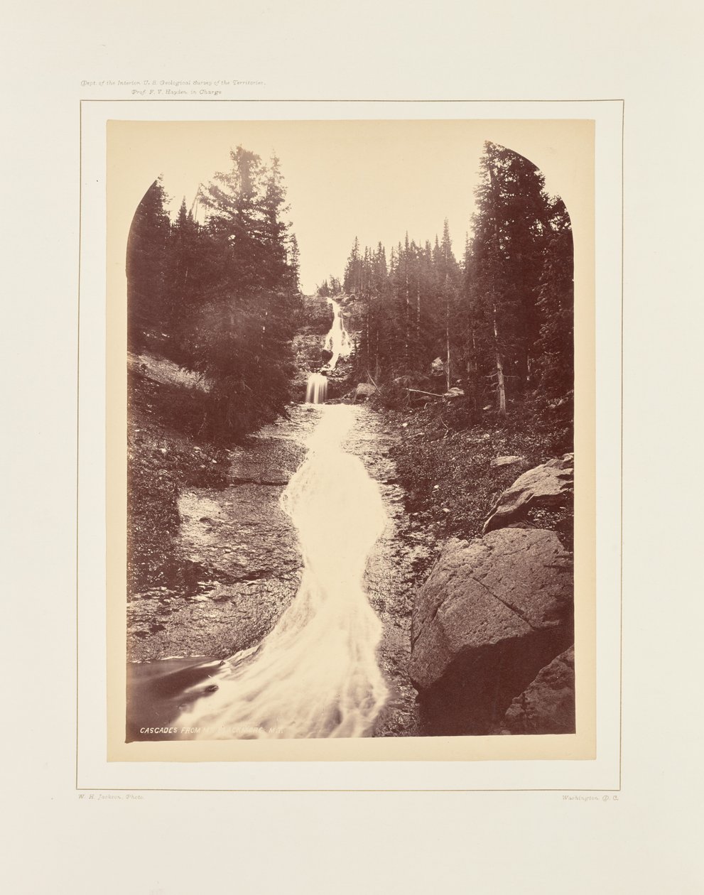 Cascata dal Monte Blackmore da William Henry Jackson