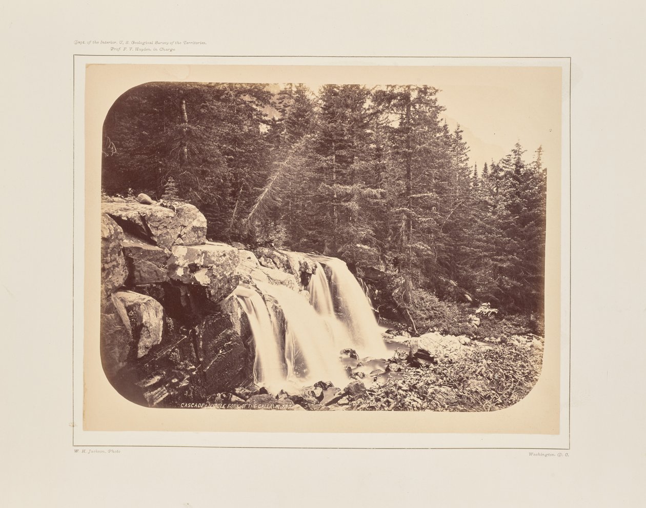 Cascata dal Monte Blackmore da William Henry Jackson