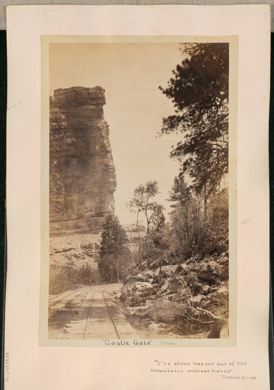 "Castle Gate". Utah da William Henry Jackson
