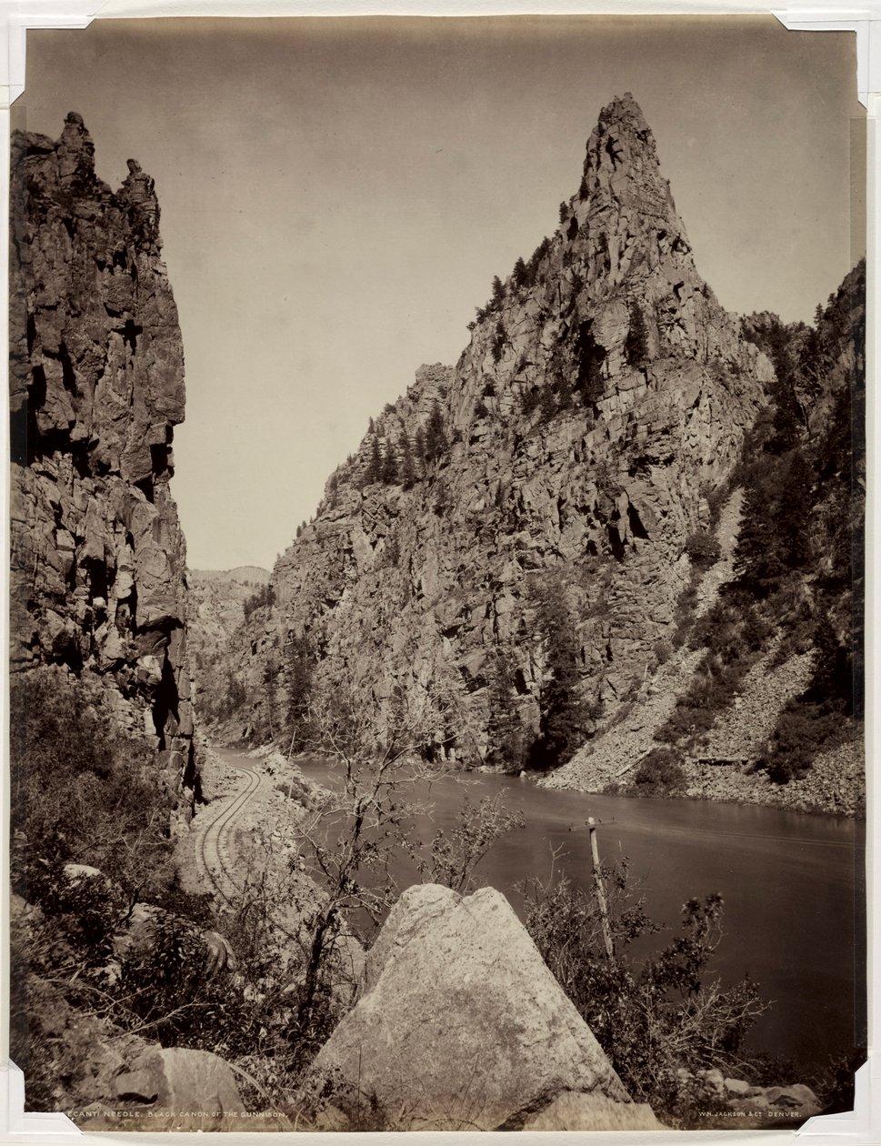 Currecanti Needle, Black Canyon del Gunnison, prima del 1880 da William Henry Jackson