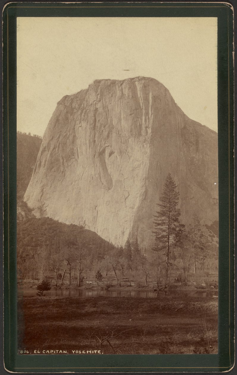 El Capitan, Yosemite da William Henry Jackson