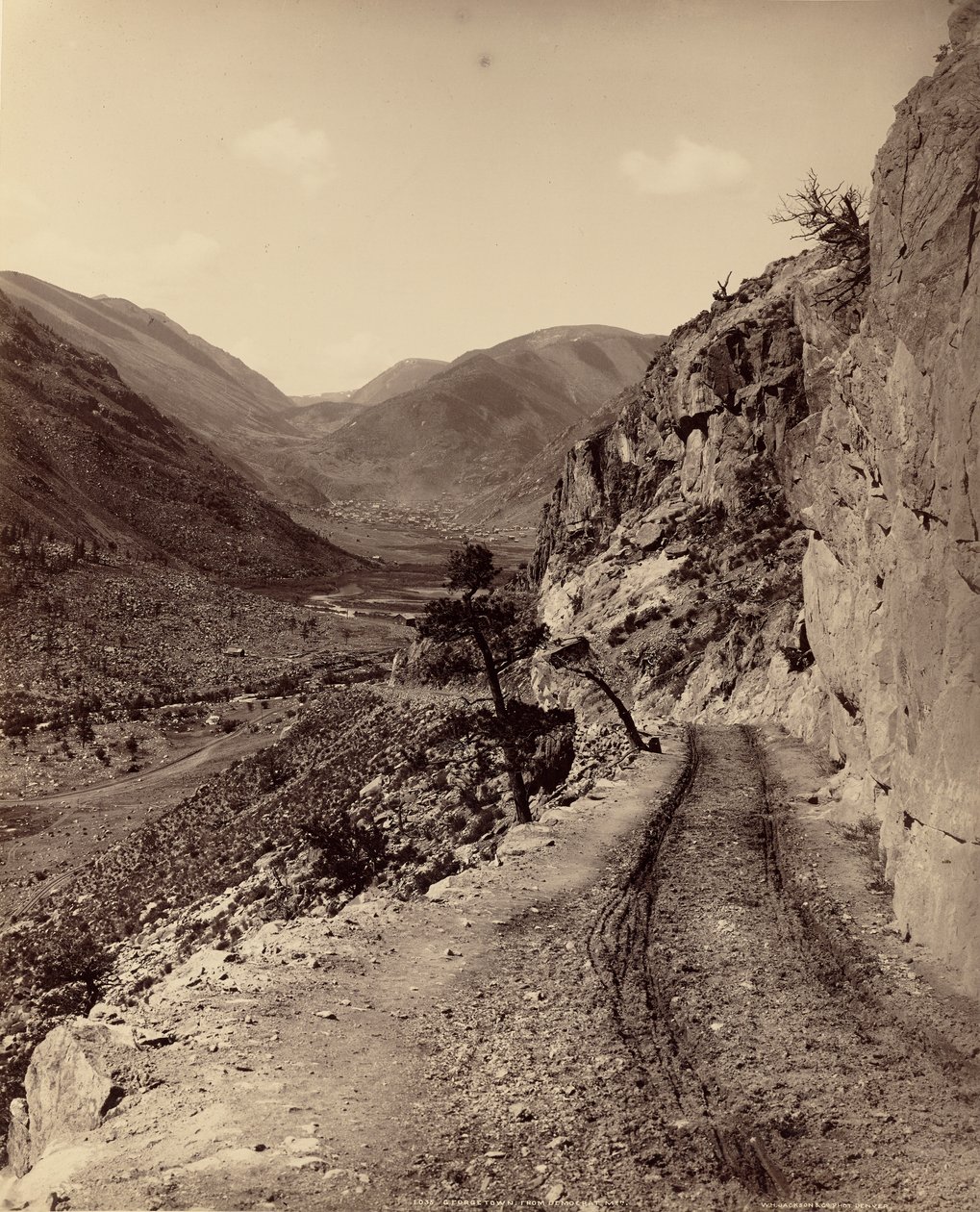 Georgetown, Colorado, dal Democratic Mountain da William Henry Jackson