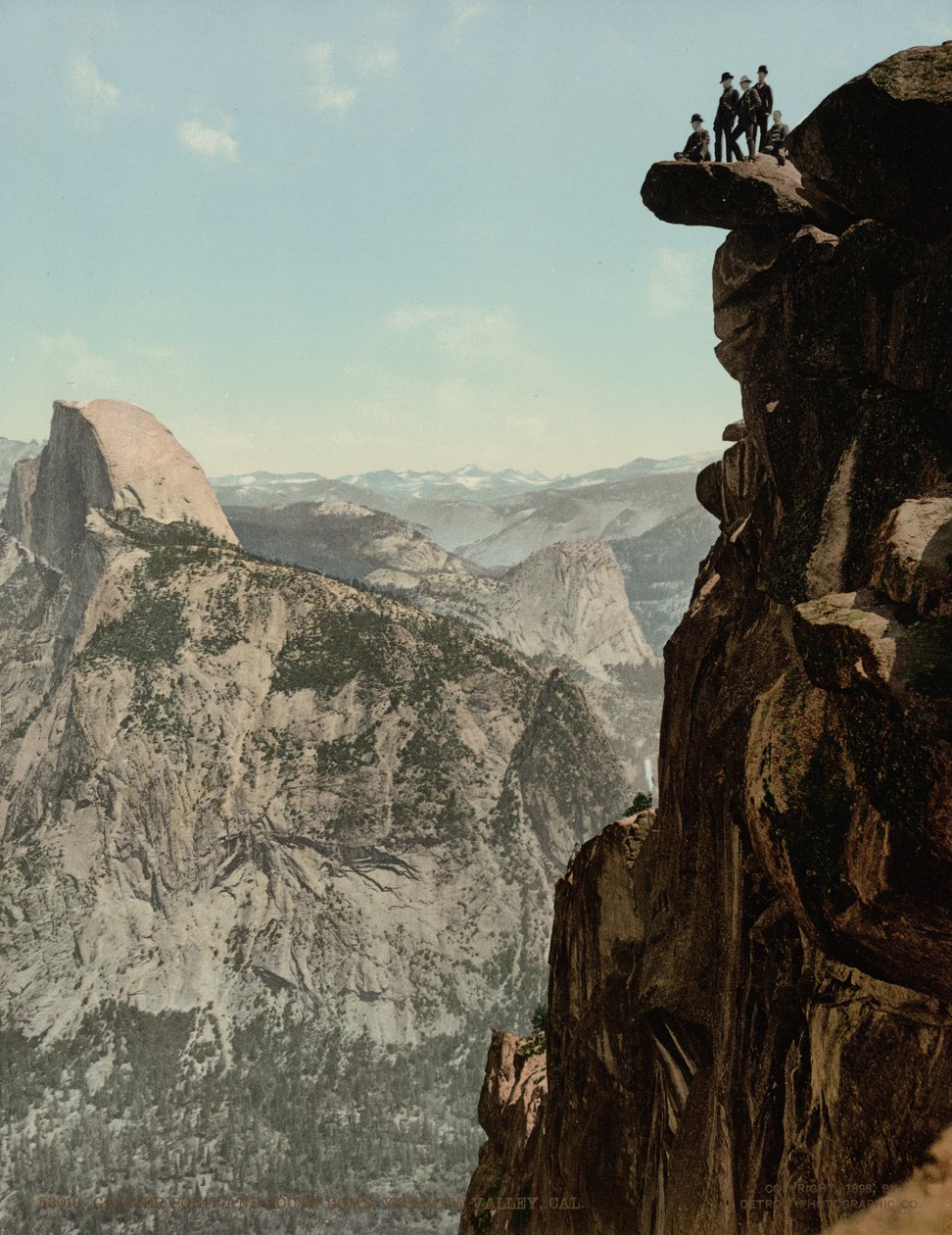 Glacier Point e South Dome, Yosemite Valley, California, pubblicato nel 1898 (foto) da William Henry Jackson