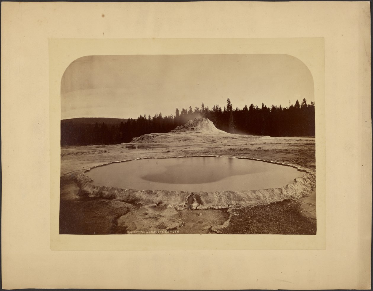 Sorgenti termali e Castle Geyser da William Henry Jackson