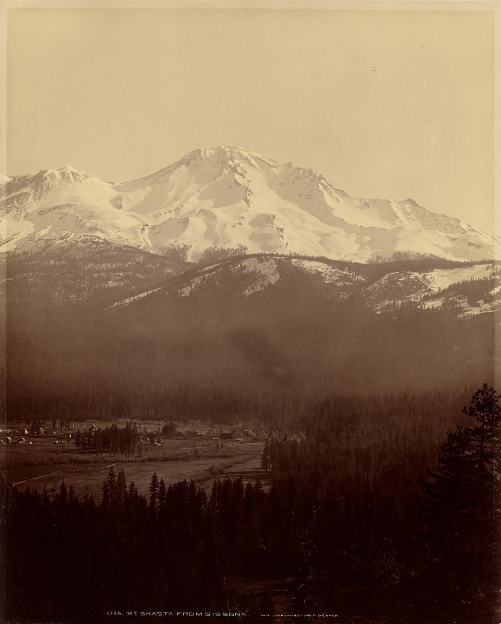 Il Monte Shasta visto da Sissions da William Henry Jackson