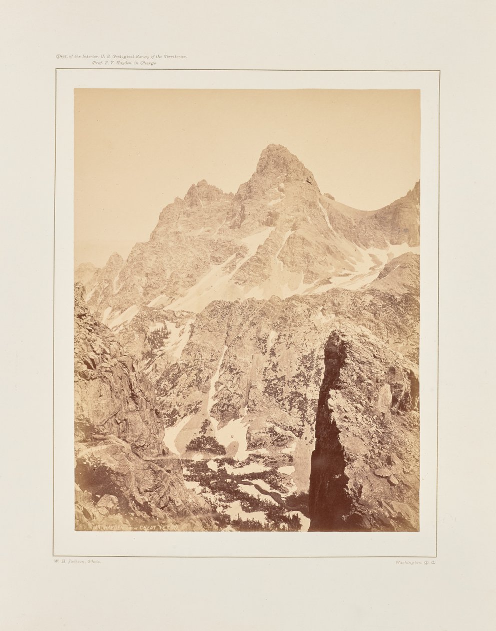 Il monte Hayden o il Grande Teton da William Henry Jackson