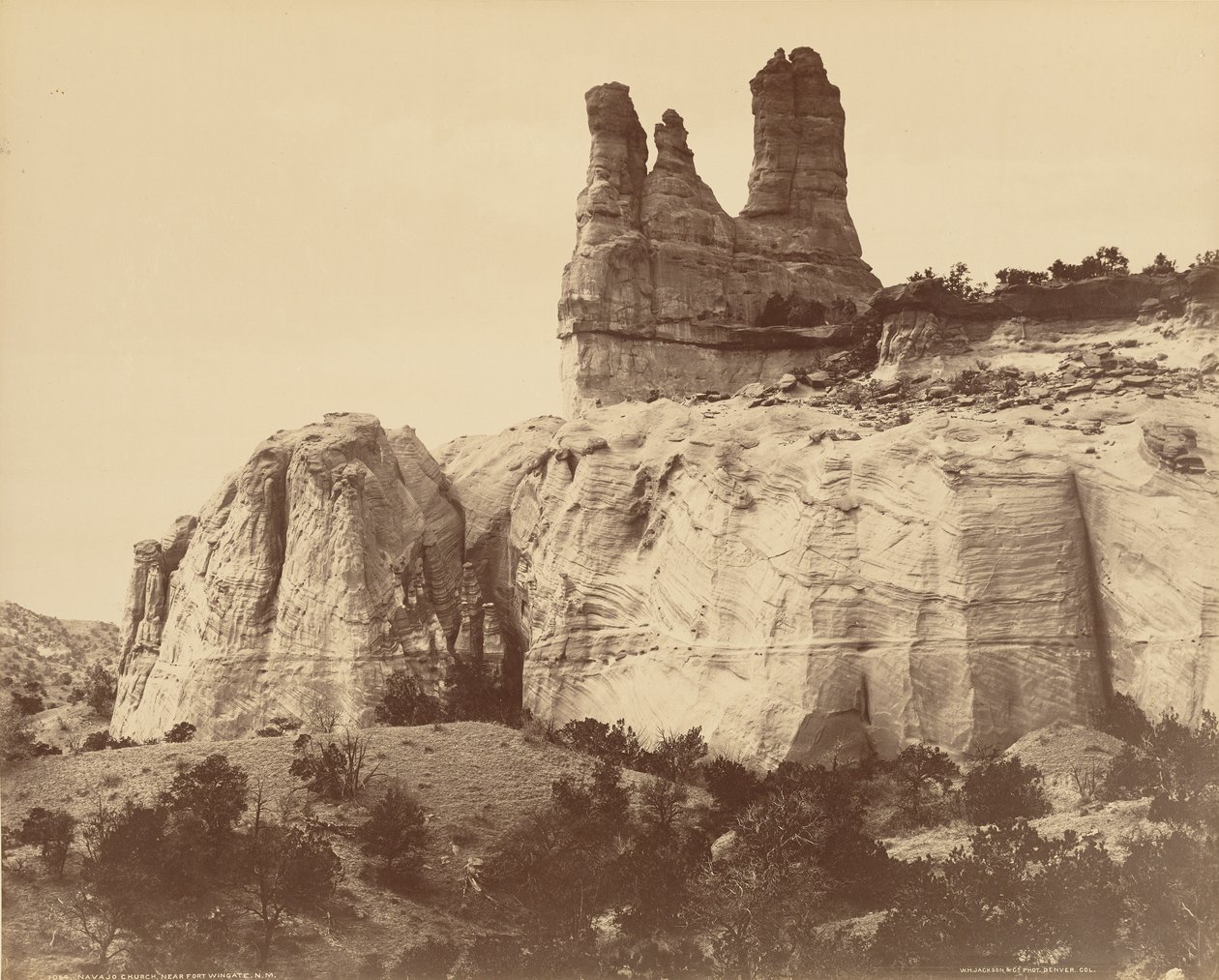 Chiesa navajo vicino a Fort Wingate, Nuovo Messico da William Henry Jackson